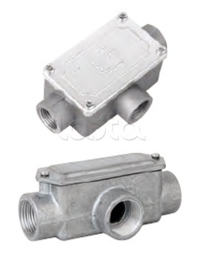 Коробка ответвительная алюминиевая, 3 ввода, М20х1,5 ,IP55, 118х67х42мм DKC 6330-20 в Петропавловске-Камчатском Распределительные коробки Pintop.ru