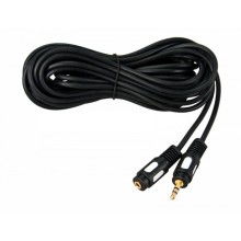 Шнур 3.5 мм штекер стерео - 3.5 мм гнездо стерео 10 м (10шт/уп) REXANT 17-4008