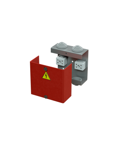 Коробка распределительная огнестойкая КРОПС, IP41, габаритные размеры 80х80х35 мм, для кабелей сечением до 6 мм2, 2 клеммы КМ-Профиль (FRJB-KM-ST1-6-02-КРОПС-IP41) в Петропавловске-Камчатском Распределительные коробки Pintop.ru
