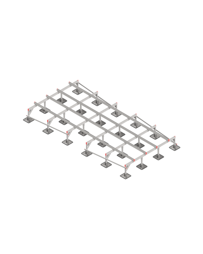 Опорная конструкция для установки оборудования TECHNORAPTOR STEELFOOT 2500х5000 КМ-профиль (KM-TR-STF-SSEI-2500-5000) в Петропавловске-Камчатском Системы видеонаблюдения Pintop.ru