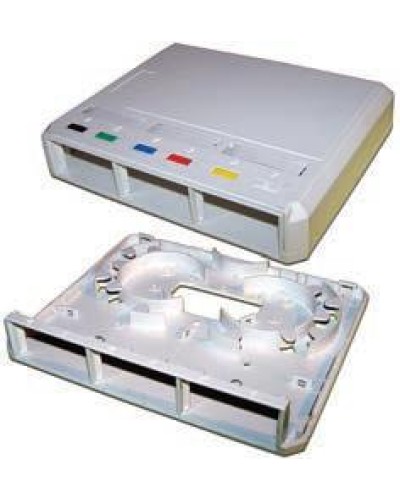 Коробка настенная оптическая на 3 модульные вставки, белая LANMASTER LAN-MB-3FO-WH в Петропавловске-Камчатском Распределительные коробки Pintop.ru