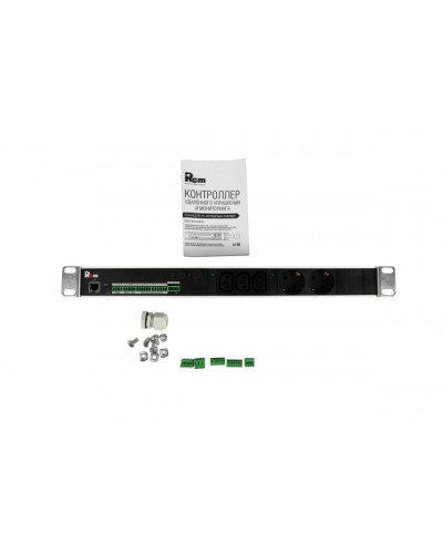 Блок силовых розеток с контроллером REM R-MC1-32-2S-3C13-440-K в Петропавловске-Камчатском Блоки розеток Pintop.ru
