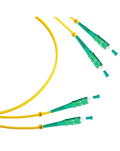 Шнур оптический duplex SC/APC-SC/APC 9/125 sm 10м LSZH Cabeus FOP(d)-9-SC/APC-SC/APC-10m в Петропавловске-Камчатском Патч-корды оптические Pintop.ru