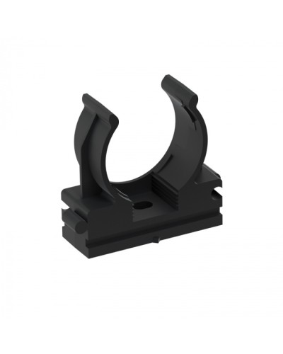 CFQ25 Держатель (клипса) для труб, для монтажного пистолета D25мм, цвет чёрный (10шт) Экопласт (41525-10BL) в Петропавловске-Камчатском Держатели, клипсы, скобы Pintop.ru