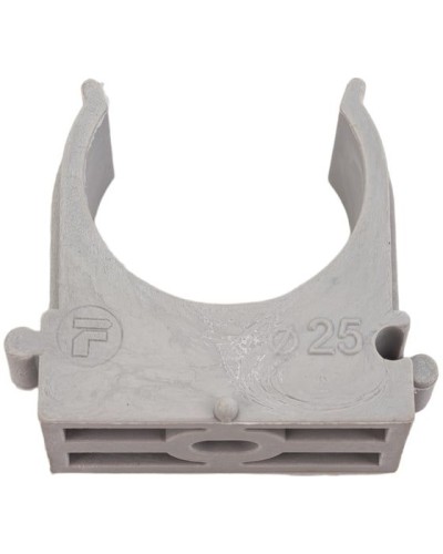 Крепёж-клипса для труб ø25 мм, серая (100 шт/уп)Rexant (28-0125-2) в Петропавловске-Камчатском Держатели, клипсы, скобы Pintop.ru