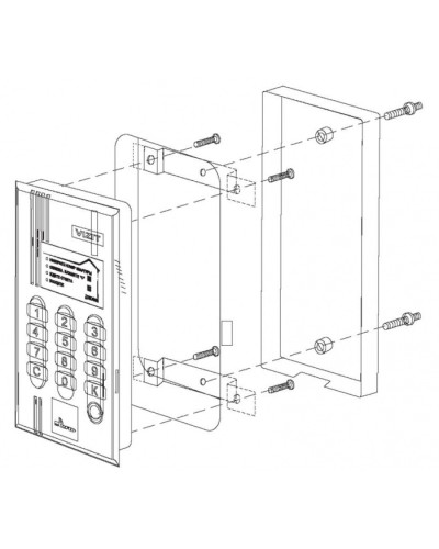 Комплект монтажный для блока вызова БВД-M200 Vizit МК-T40 в Петропавловске-Камчатском Аксессуары для многоабонентных систем Pintop.ru