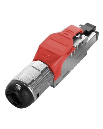 Разъем полевой оконцовки RJ-45 Hyperline (PLUE-8P8C-S-C6A-SH-RD) в Петропавловске-Камчатском Коннекторы Pintop.ru