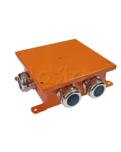 SMB120 Коробка металлическая, огн. E-110, о/п,120х120х60, 1 метал. гермоввод 14-22мм. + 3 метал. заглушки, IP66, 10P, (1,5-4 мм2), цвет оранж. Экопласт (56164E) в Петропавловске-Камчатском Распределительные коробки Pintop.ru