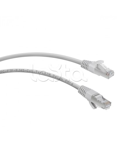 Патч-корд FTP, категория 5е, 1 м, LSZH, экранированный, серый Cabeus PC-FTP-RJ45-Cat.5e-1m-LSZH в Петропавловске-Камчатском Патчкорды (медные) Pintop.ru