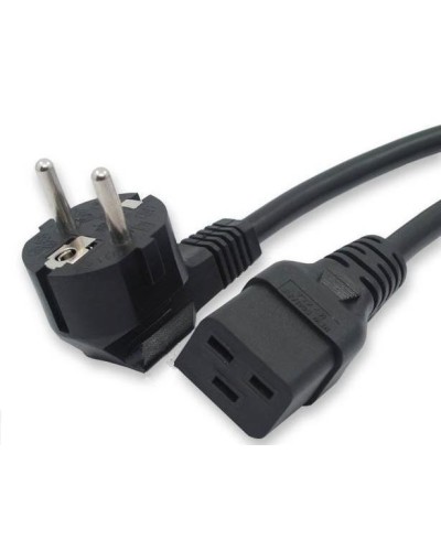 Кабель питания 1,8 м Hyperline PWC-IEC19-SHM-1.8-BK в Петропавловске-Камчатском Патч-корды и пигтейлы Pintop.ru