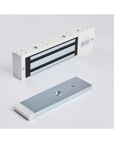 R-Lock RL-EM350-LSW - Электромагнитный замкок, 350кг, DC12/24B, цвет белый, RAL9016(белый), два датчика втроены в корпус замка: датчик Холла и магнито-контактный датчик в Петропавловске-Камчатском Электромагнитные замки Pintop.ru