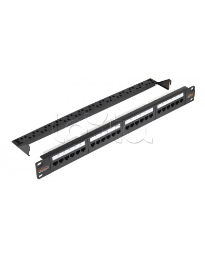 Патч-панель 1U 24 порта RJ45 NIKOMAX (NMC-RP24UE2-1U-BK) в Петропавловске-Камчатском Патч панель Pintop.ru