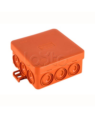 JBL085 Коробка огн. E110, о/п 85х85х38мм, без галогена, 12 вых., IP55, 5P, (0,15-6,0 мм2), цвет оранж. Экопласт (43785HF) в Петропавловске-Камчатском Коробки (ОКЛ) Экопласт Pintop.ru