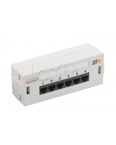 Патч-панель 19, 6xRJ45 NIKOMAX (NMC-WP06UE2-GY) в Петропавловске-Камчатском Патч панель Pintop.ru