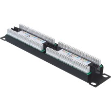 Панель коммутационная 10", 1U, 12 портов UTP, RJ-45, CAT 5e REXANT 04-0025