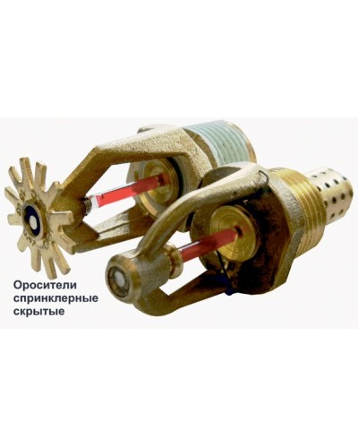Ороситель спринклерный скрытый Спецавтоматика СВК0-РНо 0,42-R1/2/Р68.В3-SSP-К80  с резьб. герм. в Петропавловске-Камчатском Оросители Pintop.ru