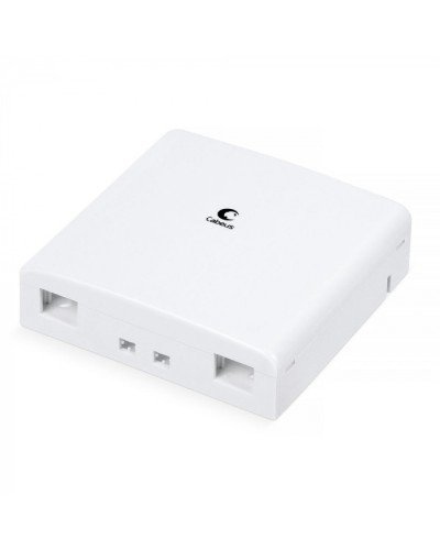 Корпус внешней оптической настенной розетки на 2 SC/LC Cabeus (OB-2SC/LC) в Петропавловске-Камчатском Кросс оптический Pintop.ru