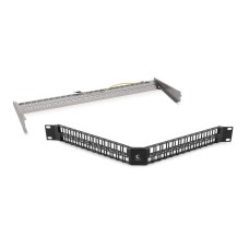 Угловая модульная патч-панель 19", 48 портов, 1U Cabeus (PLBHD-48-CON-SH)