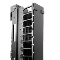 Вертикальный кабельный органайзер с пласт. пальцами для шкафов ШТК-СП-42.6.x, 2 компл ЦМО (ВКО-П-20/42U-9005)