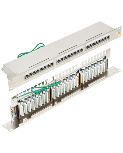 Патч-панель 19, 1U, 24xRJ45 кат.6А NIKOMAX NMC-RP24SA2-1U-MT в Петропавловске-Камчатском Патч панель Pintop.ru