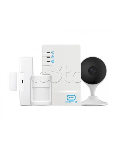 Комплектбеспроводной GSM сигнализации Теко Security Hub с видеокамерой в Петропавловске-Камчатском Дополнительное оборудование для ОПС Pintop.ru