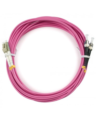 Шнур оптический duplex LC-ST 50/125 mm OM4 5м LSZH Cabeus FOP-50-OM4-LC-ST-5m в Петропавловске-Камчатском Патч-корды оптические Pintop.ru