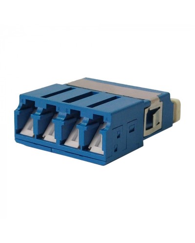 Адаптер оптический LC OM3, со шторкой, корпус SC, квадро LANMASTER (LAN-4LCS/SH-AM-OM3) в Петропавловске-Камчатском Проходные адаптеры и розетки оптические Pintop.ru