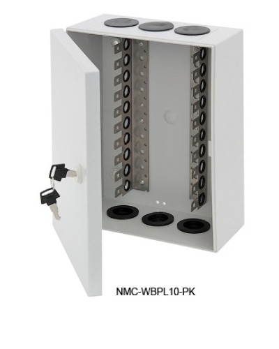 Щит распределительный настенный 10 плинтов NIKOMAX (NMC-WBPL10-PK) в Петропавловске-Камчатском Щиты электрические Pintop.ru