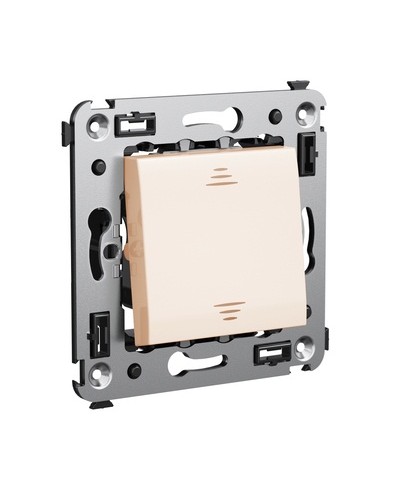 Инвертор одноклавишный в стену, Avanti, Ванильная дымка DKC 4405123 в Петропавловске-Камчатском Аксессуары для стоек и шкафов Pintop.ru