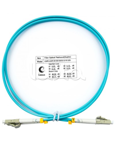 Патч-корд волоконно-оптический MM 50/125 duplex LC-LC LSZH (1м) Cabeus FOP-50-LC-LC-1m в Петропавловске-Камчатском Патч-корды оптические Pintop.ru