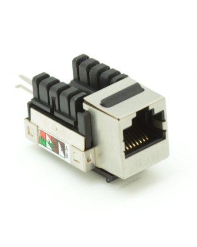 Модуль-вставка типа Keystone, Кат.5e (Класс D), 100МГц, RJ45/8P8C, 110/KRONE, T568A/B, экранированный, металлик, уп-ка 10шт. NETLAN EC-UKJ-SD2-MT-10 в Петропавловске-Камчатском Коннекторы Pintop.ru