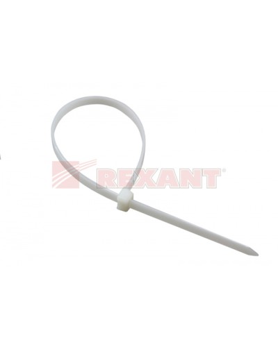 Хомут-стяжка нейлоновый 3х150 мм белый (100шт/уп) REXANT 07-0150 в Петропавловске-Камчатском Стяжки-хомуты Pintop.ru