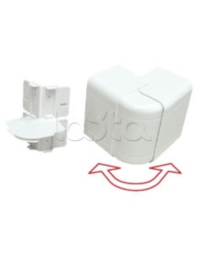 Угол внешний изменяемый 100х55 с задней стенкой и разделителем для кабель-канала серии ARC-LAN, огнестойкость E15-E110 Экопласт 576211-E110 в Петропавловске-Камчатском Аксессуары для кабель-канала Pintop.ru