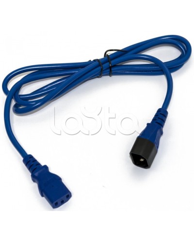 Кабель питания монитор-компьютер Hyperline PWC-IEC13-IEC14-3.0-BL в Петропавловске-Камчатском Патч-корды и пигтейлы Pintop.ru