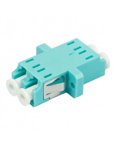 Адаптер оптический проходной LC-LC, OM3, дуплекс (duplex), бирюзовый Datarex DR-541123 в Петропавловске-Камчатском Коммутационные изделия Pintop.ru