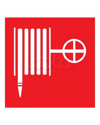 Знак пожарной безопасности Пожарный кран 100x100 (5шт/уп) REXANT 56-0054 в Петропавловске-Камчатском Дополнительное оборудование для ОПС Pintop.ru