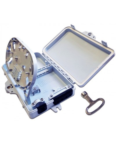 Бокс распределительный настенный на 6 волокон, наружной установки LANMASTER LAN-FDB-FTTH06/OUT в Петропавловске-Камчатском Кросс оптический Pintop.ru