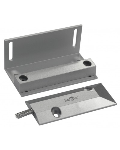 Магнитоконтактный датчик, НР, серебряный, накладной для металлических дверей, металлорукав, зазор 60 мм Smartec ST-DM141NO-SL в Петропавловске-Камчатском Извещатели охранные Pintop.ru