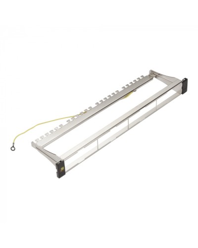 Панель модульная 19, экранированная, на 4 вставки, 1U LANMASTER LAN-FRM-PP-STP/1U в Петропавловске-Камчатском Коммутационные изделия Pintop.ru