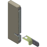 Замок электромагнитный малогабаритный Aler AL-250UZ-D