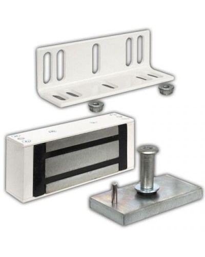 Замок электромагнитный Олевс М1-200 белый (с уголком) в Петропавловске-Камчатском Электромагнитные замки Pintop.ru