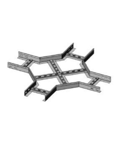 Ответвитель X-образный 200х50 (1,2) для лестничного лотка ПожТехКабель (651-901) в Петропавловске-Камчатском Кабельные лотки Pintop.ru