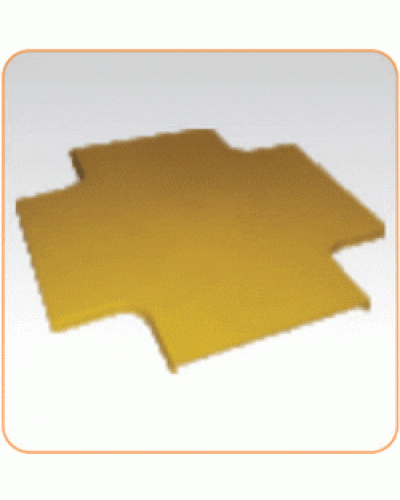 Крышка Х-соединителя оптического лотка 120 мм, желтая LANMASTER LAN-OT240-XTC в Петропавловске-Камчатском Аксессуары для кабель-канала Pintop.ru