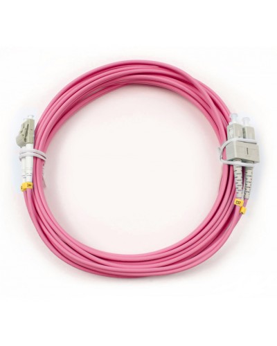 Шнур оптический duplex LC-SC 50/125 mm OM4 7м LSZH Cabeus FOP-50-OM4-LC-SC-7m в Петропавловске-Камчатском Патч-корды оптические Pintop.ru