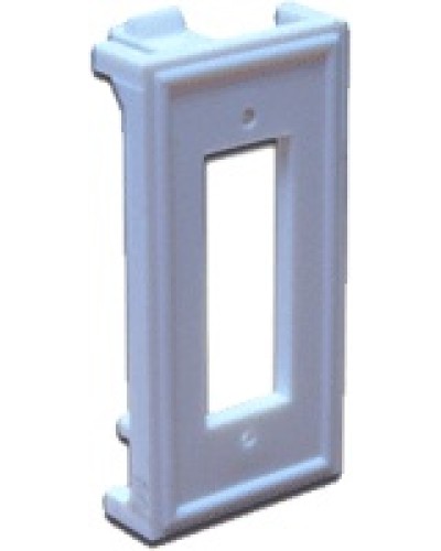 Вставка 22.5х45 для ВО адаптера SC дуплексный, белая LANMASTER LAN-SIP-2SC-WH в Петропавловске-Камчатском Аксессуары для кабель-канала Pintop.ru