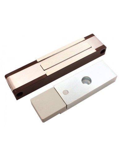 Электромагнитный замок с датчиком состояния двери ALeko ALM-150P (24В коричневый) в Петропавловске-Камчатском Электромагнитные замки Pintop.ru