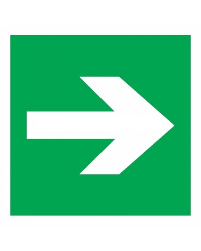 Знак эвакуационный Направляющая стрелка 100x100 (5шт/уп) REXANT 56-0029 в Петропавловске-Камчатском Дополнительное оборудование для ОПС Pintop.ru