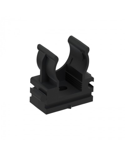 CFQ16 Держатель (клипса) для труб, для монтажного пистолета D16мм, цвет чёрный (50шт) Экопласт (41516BL) в Петропавловске-Камчатском Держатели, клипсы, скобы Pintop.ru