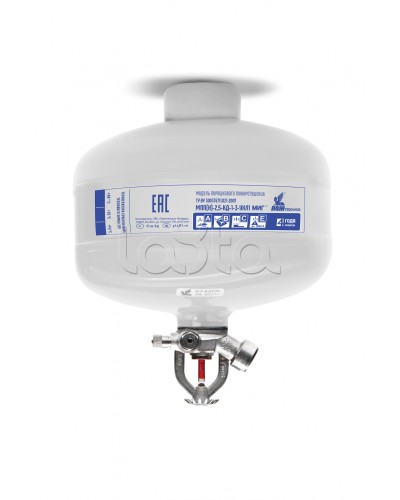 Модуль порошкового пажаротушения ПОЖТЕХНИКА МПП-2,5/68 МИГ (температура срабатывания +68°С) (белый) в Петропавловске-Камчатском Огнетушители Pintop.ru