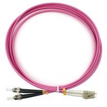 Шнур оптический duplex LC-ST 50/125 mm OM4 2м LSZH Cabeus FOP-50-OM4-LC-ST-2m